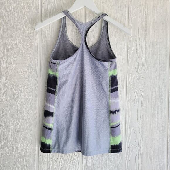 Nike Gray Stripped Tank top - Picture 2 of 3